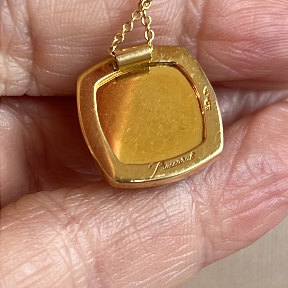 18 karat gold, Baccarat pendant necklace - Picture 4 of 9